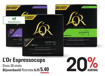 Sligro L'Or espressocups ristretto aanbieding