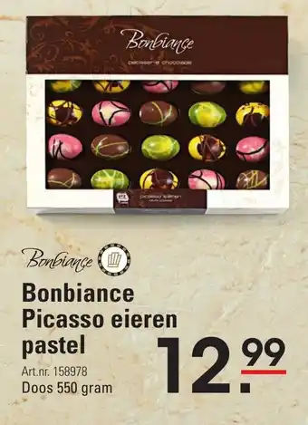 Sligro Bonbiance picasso eieren pastel 550 gram aanbieding