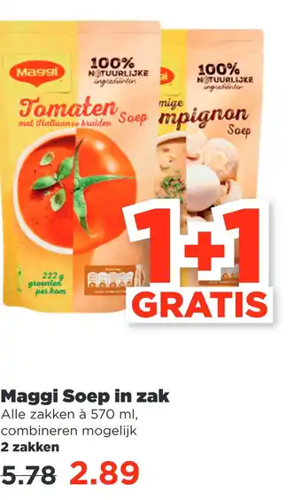 PLUS Maggi Soep in zak aanbieding