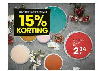 Kwantum Alle Ashford&Sons Krijtverf 15% Korting aanbieding