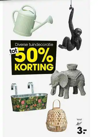 Kwantum Diverse Tuindecoratie Tot 50% Korting aanbieding