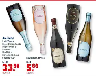 Makro Amicone Rosso, Bianco, Rosato, Edizione Nero Of Prosecco aanbieding