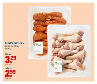 Makro Kipdrumsticks Gekruid Of Naturel aanbieding