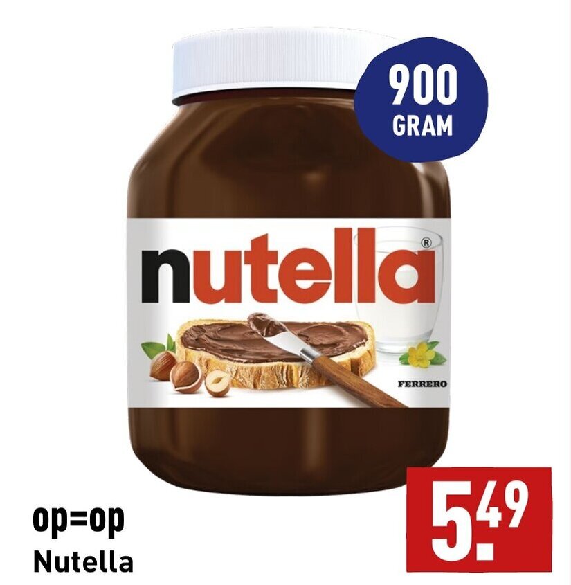 Nutella 900g aanbieding bij ALDI