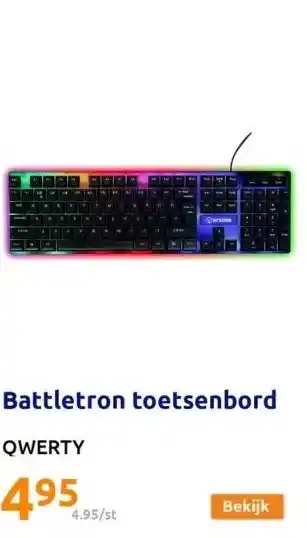 Action Battletron toetsenbord aanbieding
