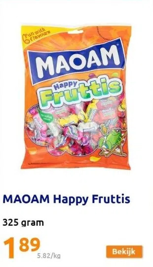 Action Maoam happy fruttis aanbieding