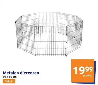 Action Metalen dierenren aanbieding