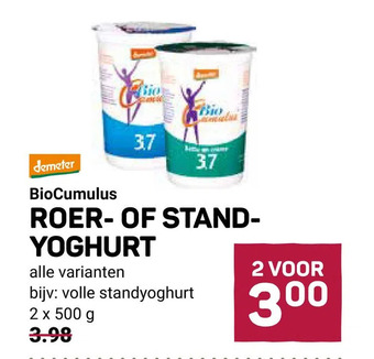 Ekoplaza Biocumulus roer- of standyoghurt aanbieding