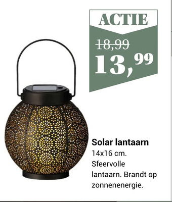 TuinWereld Solar lantaarn aanbieding