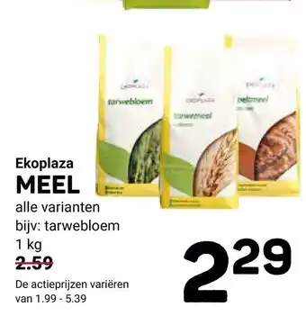 Ekoplaza Ekoplaza meel aanbieding