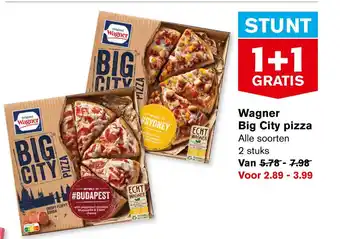 Hoogvliet Wagner big city pizza aanbieding