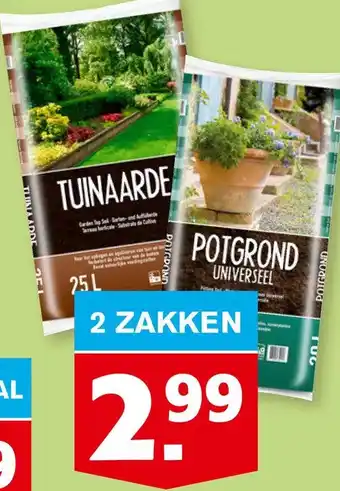 Hoogvliet Potgrond of tuinaarde aanbieding