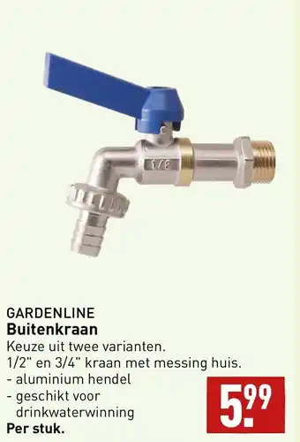 ALDI Gardenline buitenkraan aanbieding