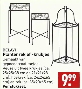 ALDI Belavi plantenrek of -krukjes aanbieding