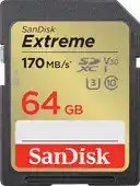 Bol.com Sandisk extreme sdxc-kaart 64 gb class 10 uhs-i schokbestendig waterdicht aanbieding