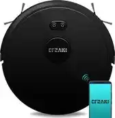 Bol.com Efzaki robotstofzuiger met dweilfunctie - 4000 pa - draadloos - uv desinfectie - automatisch laadstation - zwart | roboo tita aanbieding