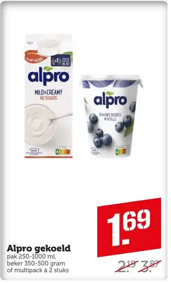 Coop Alpro gekoeld pak 250-1000 ml aanbieding