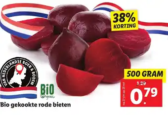 Lidl Bio gekookte rode bieten 500g aanbieding