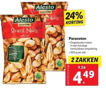 Lidl Paranoten 200g aanbieding