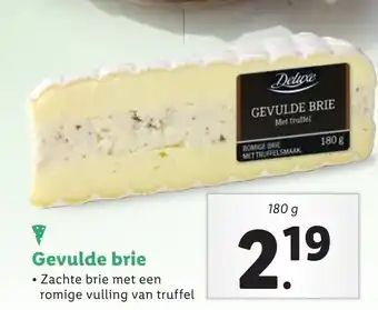 Lidl Gevulde brie 180g aanbieding