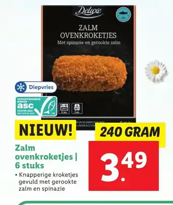 Lidl Zalm ovenkroketjes 240g aanbieding