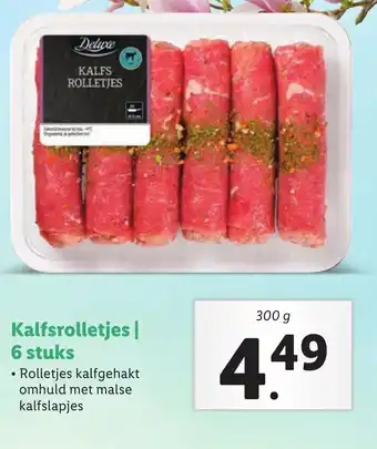 Lidl Kalfsrolletjes 300g aanbieding