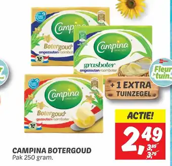 Dekamarkt Campina botergoud 250g aanbieding