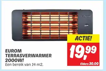 Dekamarkt Eurom terrasverwarmer 2000W! aanbieding