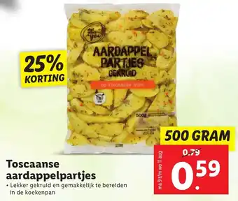 Lidl Toscaanse aardappelparkjes 500g aanbieding