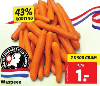 Lidl Waspeen 500g aanbieding