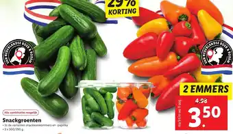 Lidl Snackgroenten 300/350g aanbieding