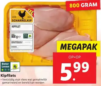 Lidl Kipfilets 800g aanbieding