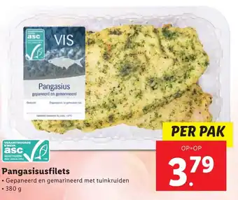 Lidl Pangasisusfilets 380g aanbieding