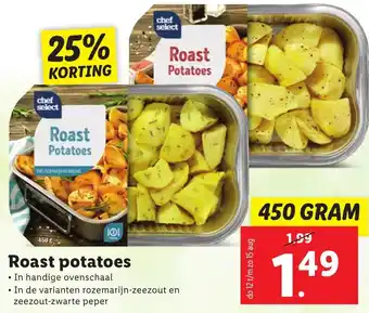 Lidl Roast potatoes 450g aanbieding