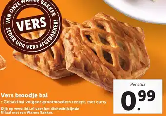 Lidl Vers broodje bal aanbieding