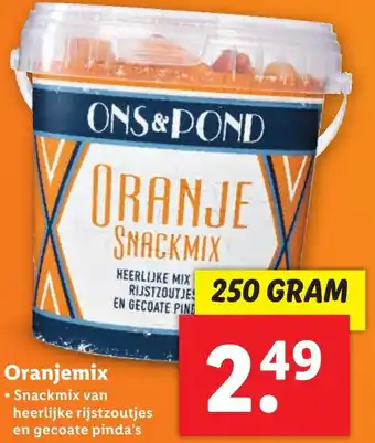 Lidl Oranjemix 250g aanbieding