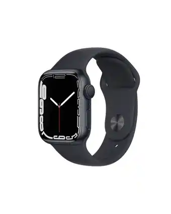 Refurbished.nl Apple watch series 7 | 41mm | aluminium case middernacht blauw | blauw sportbandje | gps | wifi aanbieding