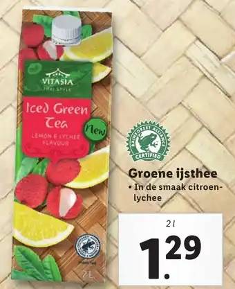 Lidl Groene ijsthee 2l aanbieding