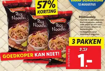 Lidl Rijstnoedels aanbieding