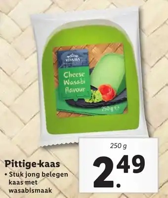 Lidl Pittige-kaas 250g aanbieding