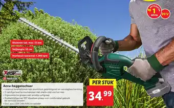 Lidl Accu-heggenschaar aanbieding