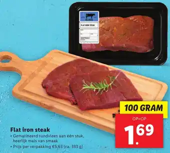 Lidl Flat iron steak  100g aanbieding