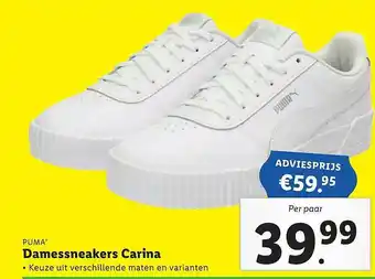 Lidl Puma® Damessneakers Carina aanbieding