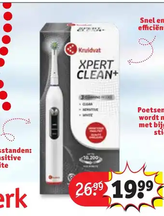 Kruidvat Xpert clean+ elektrische tandenborstel aanbieding