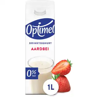 Albert Heijn Optimel drinkyoghurt aardbei aanbieding