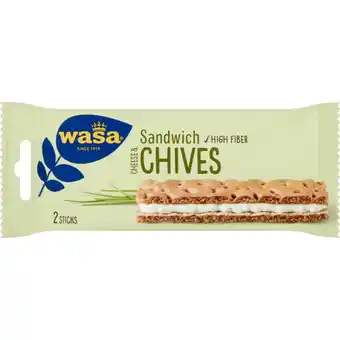 Albert Heijn Wasa sandwich roomkaas bieslook 3-pack aanbieding