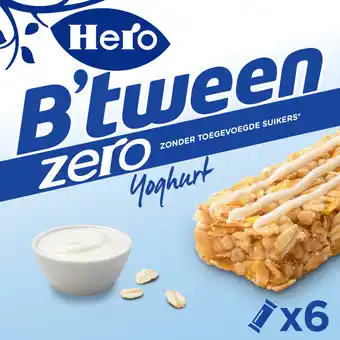 Albert Heijn Hero b'tween mueslireep zero yoghurt aanbieding