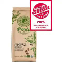 Albert Heijn Perla biologisch espresso koffiebonen aanbieding