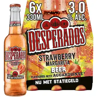 Albert Heijn Desperados strawberry margarita bier 6-pack aanbieding