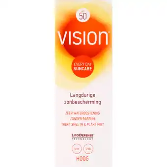 Albert Heijn Vision colored kids spray zonbescherming spf50+ aanbieding
